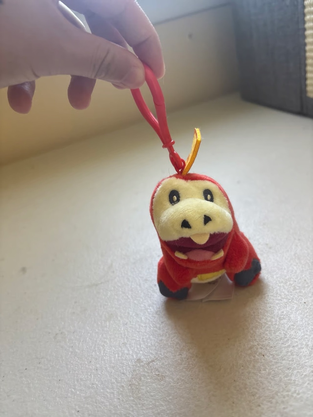 Nintendo Red and Yellow Plush Clip-On Character